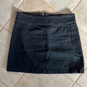 Free people dark denim skirt